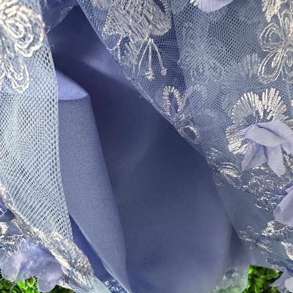 HELSI blue periwinkle  Floral Mini Dress - Picture 3 of 7